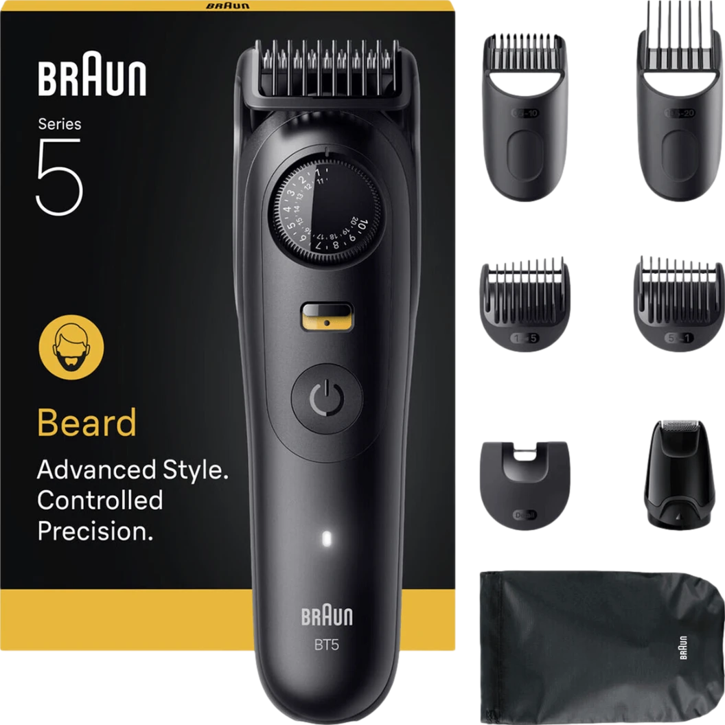 Beard Trimmer with 40 Length Settings & Styling Tools