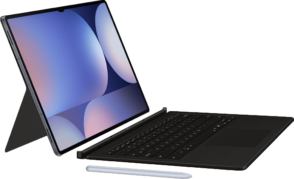 Galaxy Tab S10+ S9+ & S9 FE+ AI Book Cover Keyboard Case Black