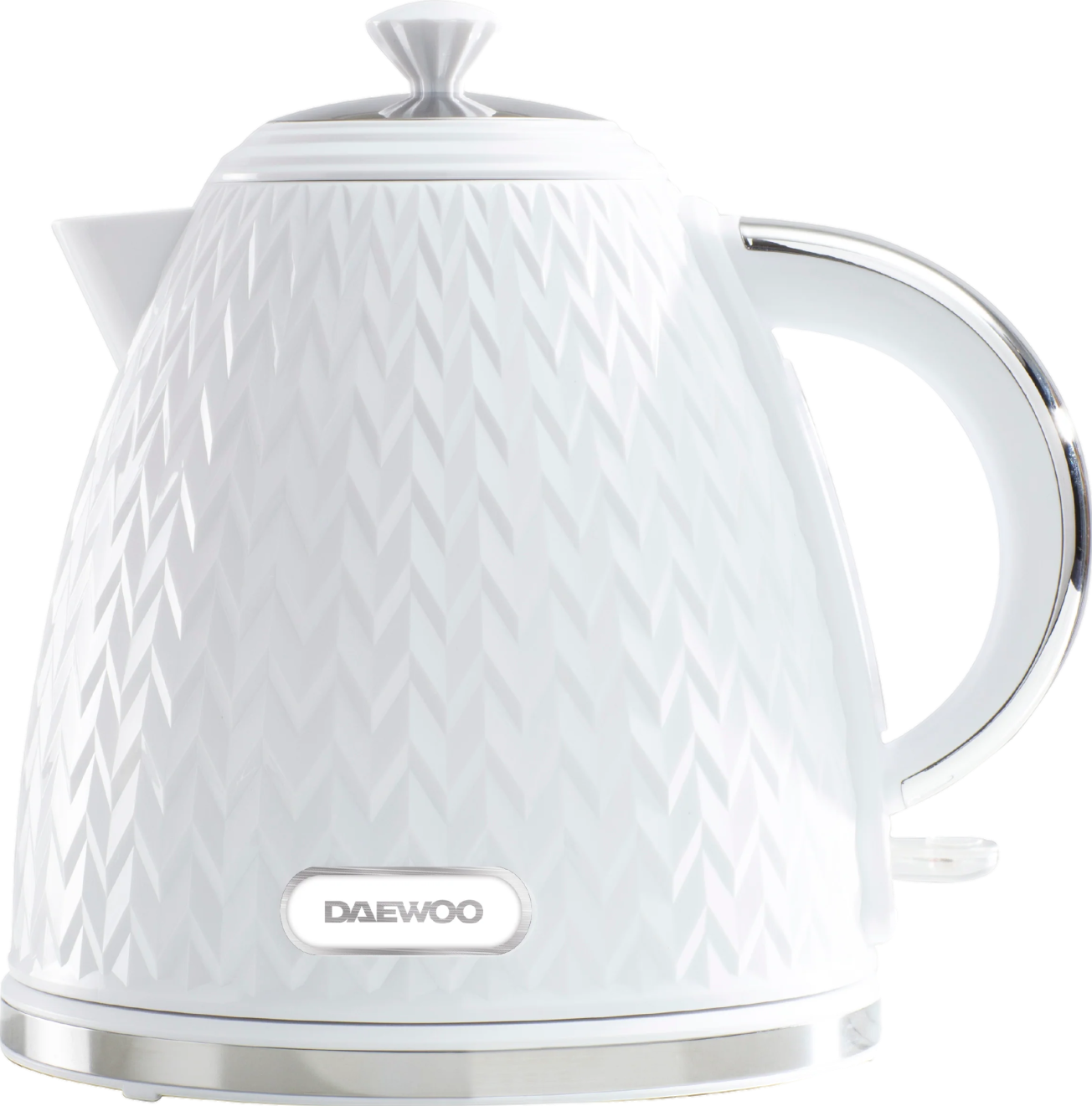 White Argyle 1.7L Jug Kettle