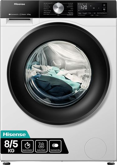 3S Series WiFi-enabled 8kg Washer Dryer White