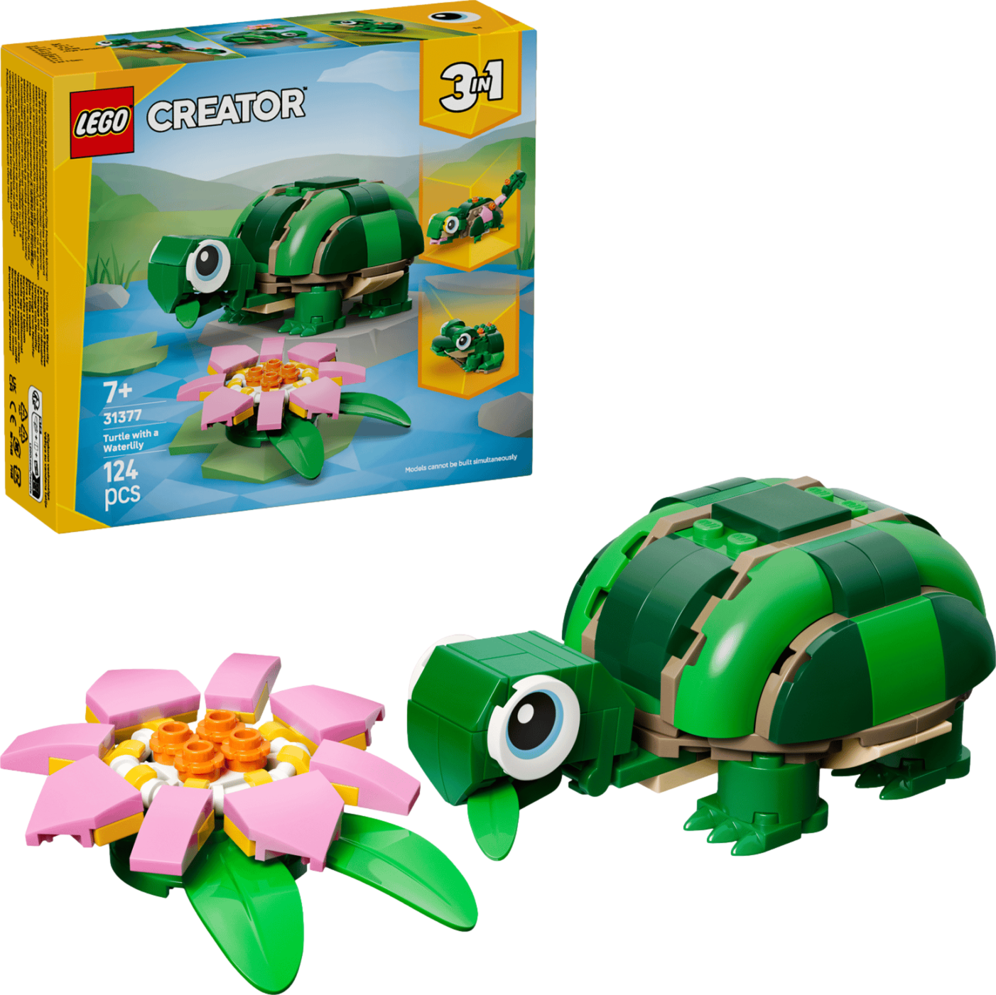 LEGO Creator 3-in-1 Turtle with a Water Lily Flower thumbnail