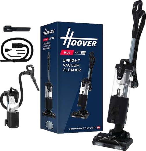 Turbo Power HL4 Home & Car Upright Bagless Vacuum Cleaner Black & Grey