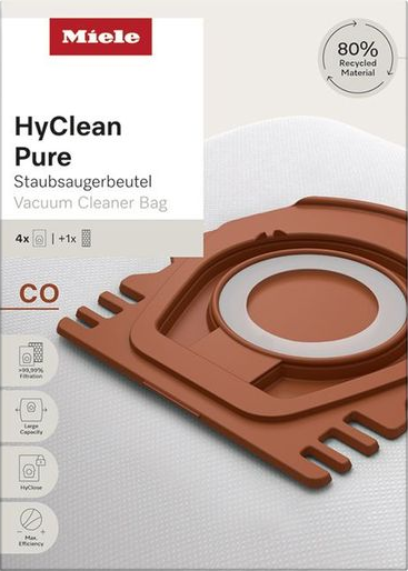 HyClean Pure Co Vacuum Cleaner Bags Pack of 4