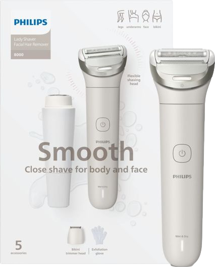 8000 Series BRL159/00 Wet & Dry Foil Lady Shaver White