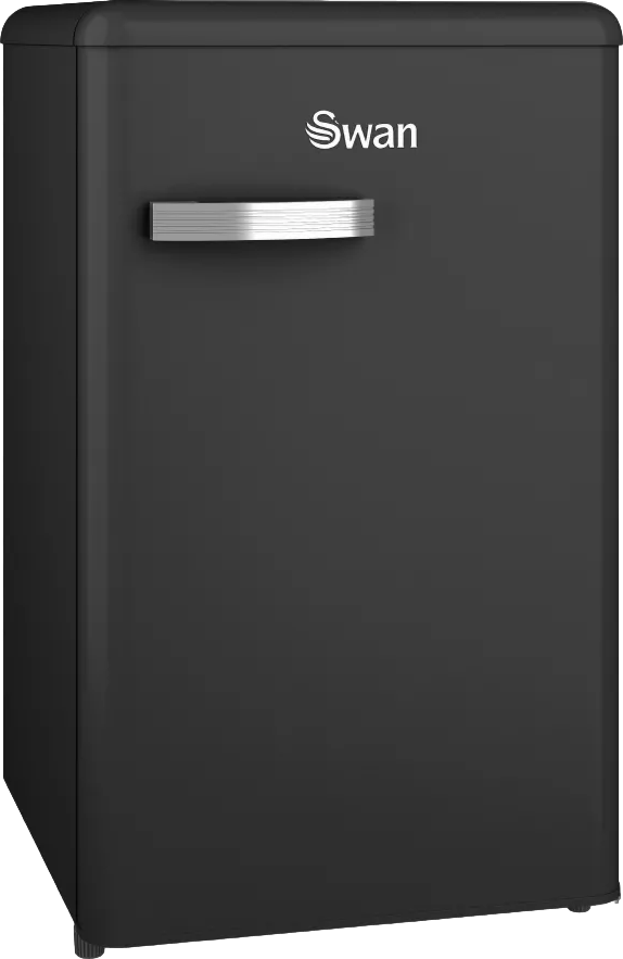 Retro Under Counter Fridge Black