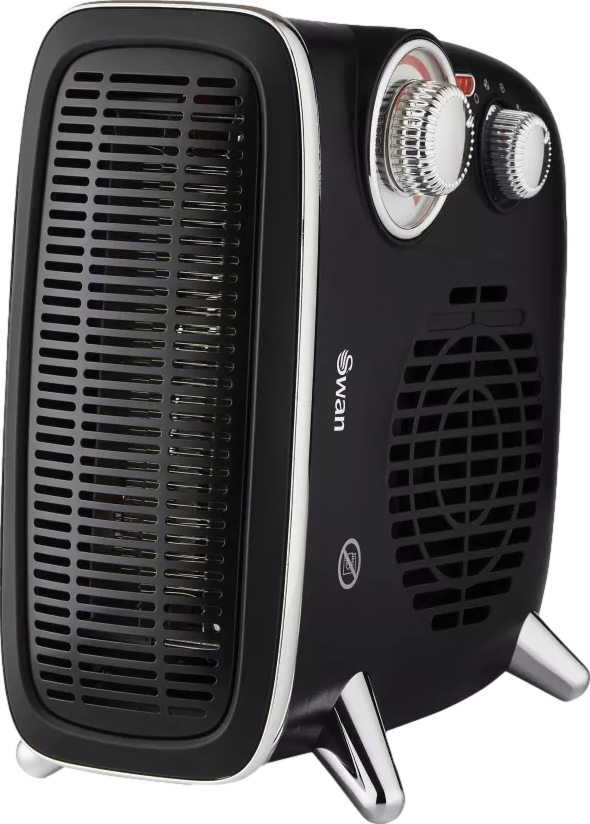 Vertical 1800W Fan Heater Black