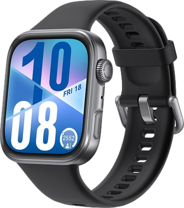 WATCH FIT 4 Aluminum Alloy Black Fluoroelastomer Strap