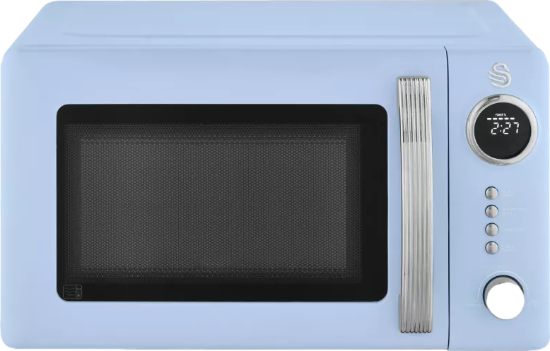 Retro 20L 800W Microwave Blue