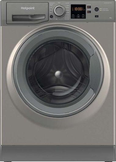 Anti-stain NSWR 846 GK UK 8kg 1400 Spin Washing Machine Graphite
