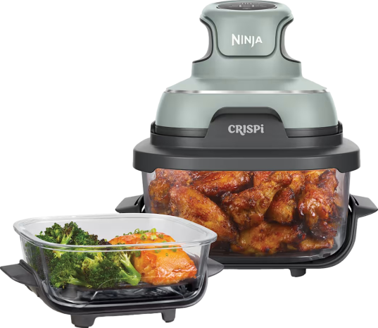 CRISPi 4-in-1 Portable Glass Air Fryer Sage