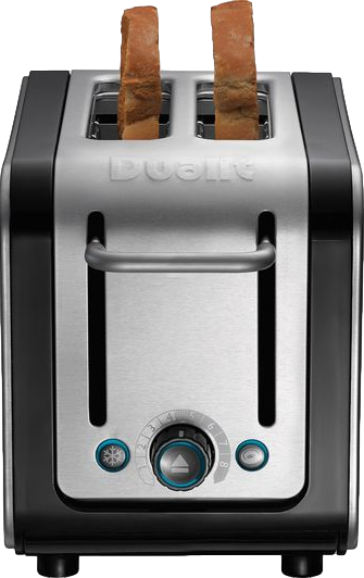 Architect 2 Slice Toaster Black Stainless Steel
