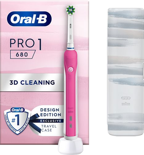 CrossAction Pro 1 680 Electric Toothbrush Pink