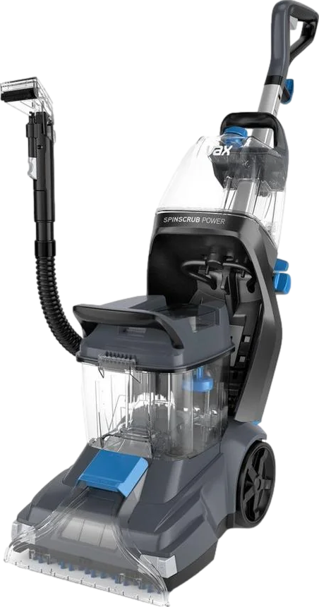 SpinScrub Power Upright Carpet Cleaner Grey & Tiger Blue