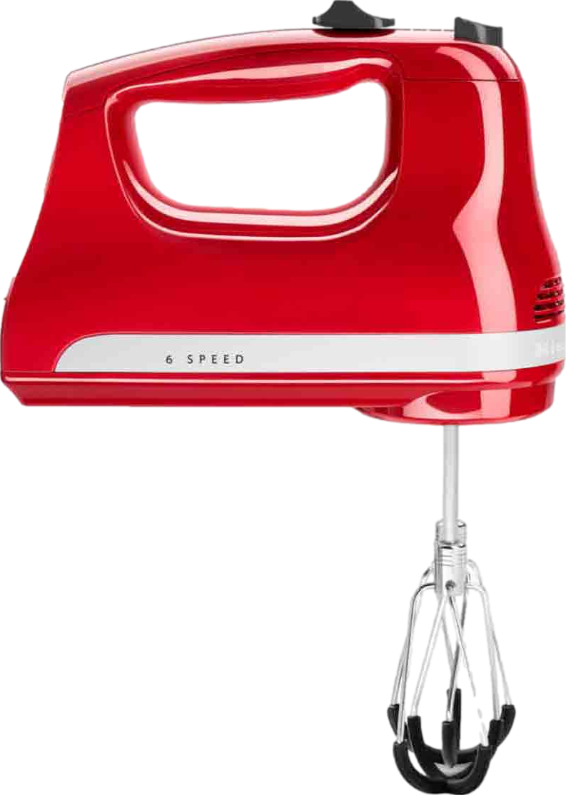 Hand Mixer 6 Speed with Flex Edge Beaters Empire Red