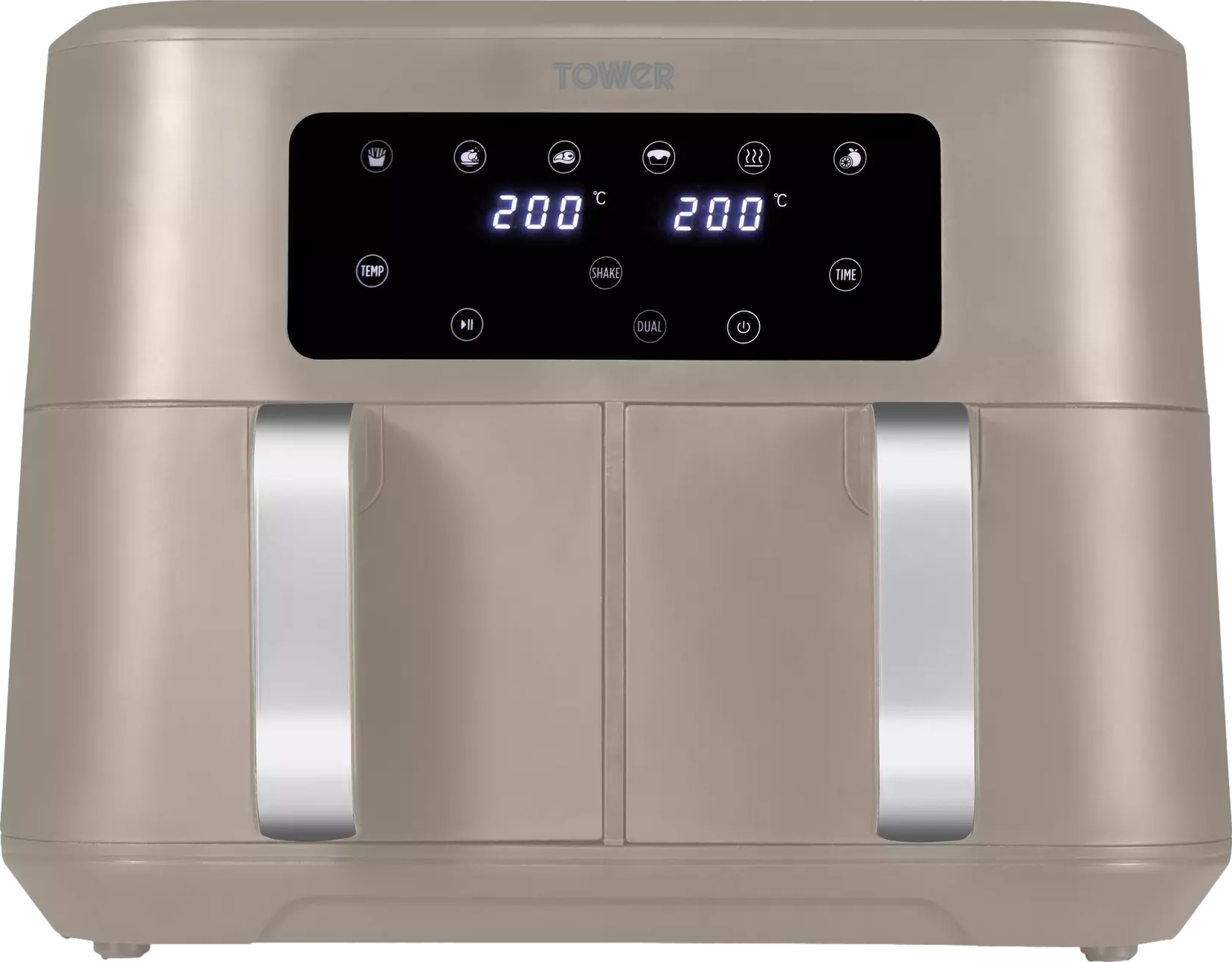 Vortx 8.5 Litre Dual Basket Air Fryer Latte
