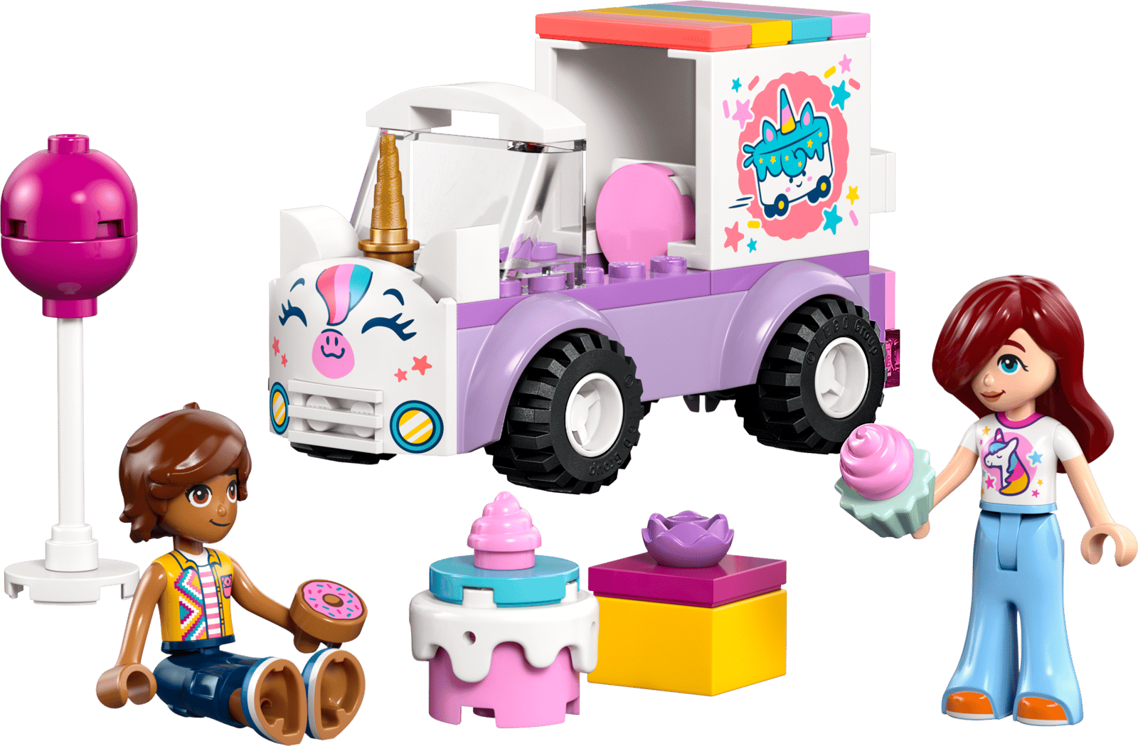 Friends Unicorn Cake Delivery Car Toy