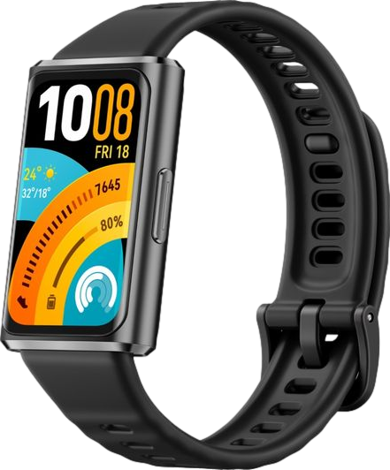 Band 11 Pro Fitness Tracker Black Fluoroelastomer Strap