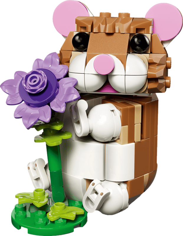 Creator 3-in-1 Cute Hamster with a Flower