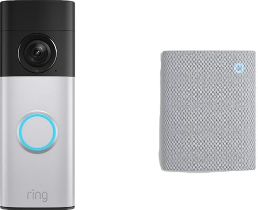 Battery Retinal 2K Video Doorbell Plus & Chime Nickel Silver