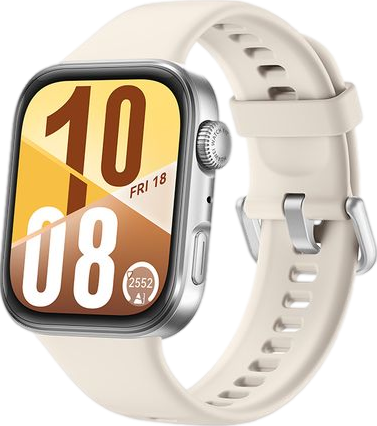 WATCH FIT 4 Aluminum Alloy White Fluoroelastomer Strap