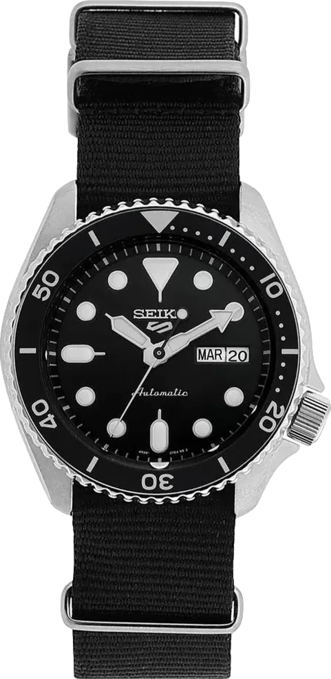 5 Sports Men's Watch 42.5mm Black Dial Nylon