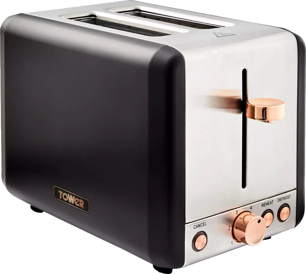 Cavaletto 2 Slice Stainless Steel Toaster Black