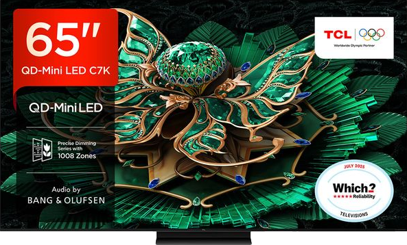 C7K 65" QD-Mini LED 4K HDR Smart Google TV