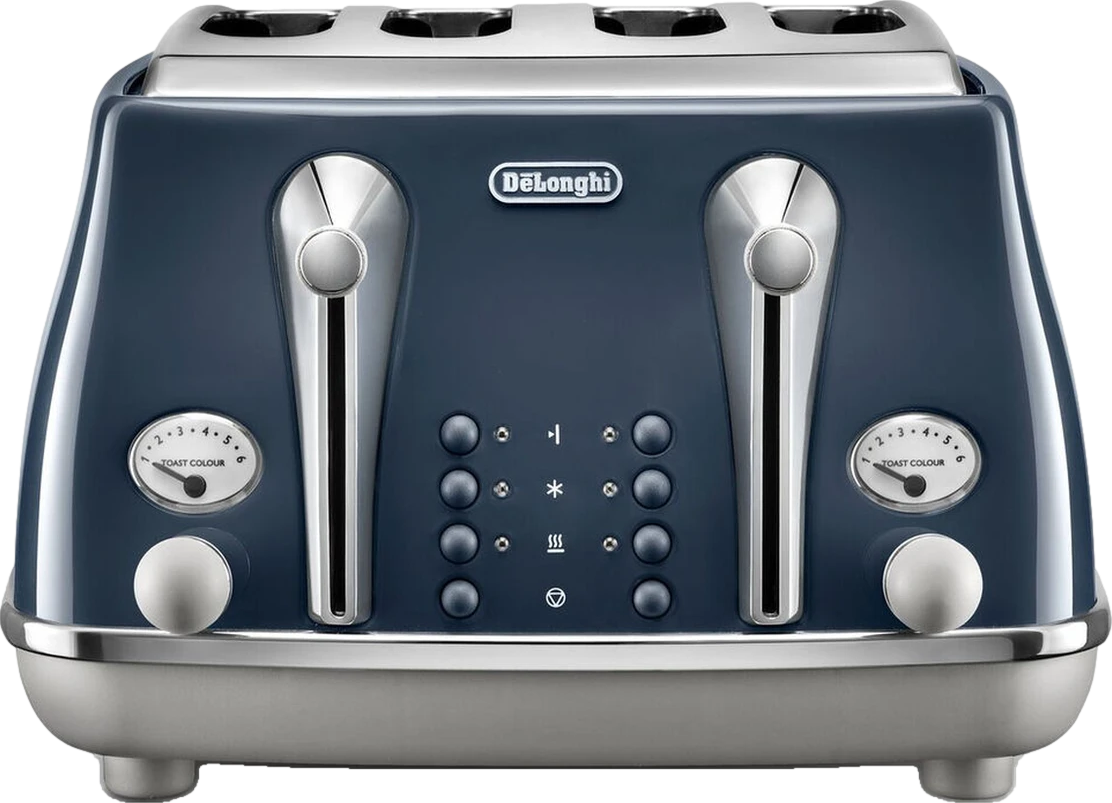 Icona Capitals 4 Slice Toaster Blue