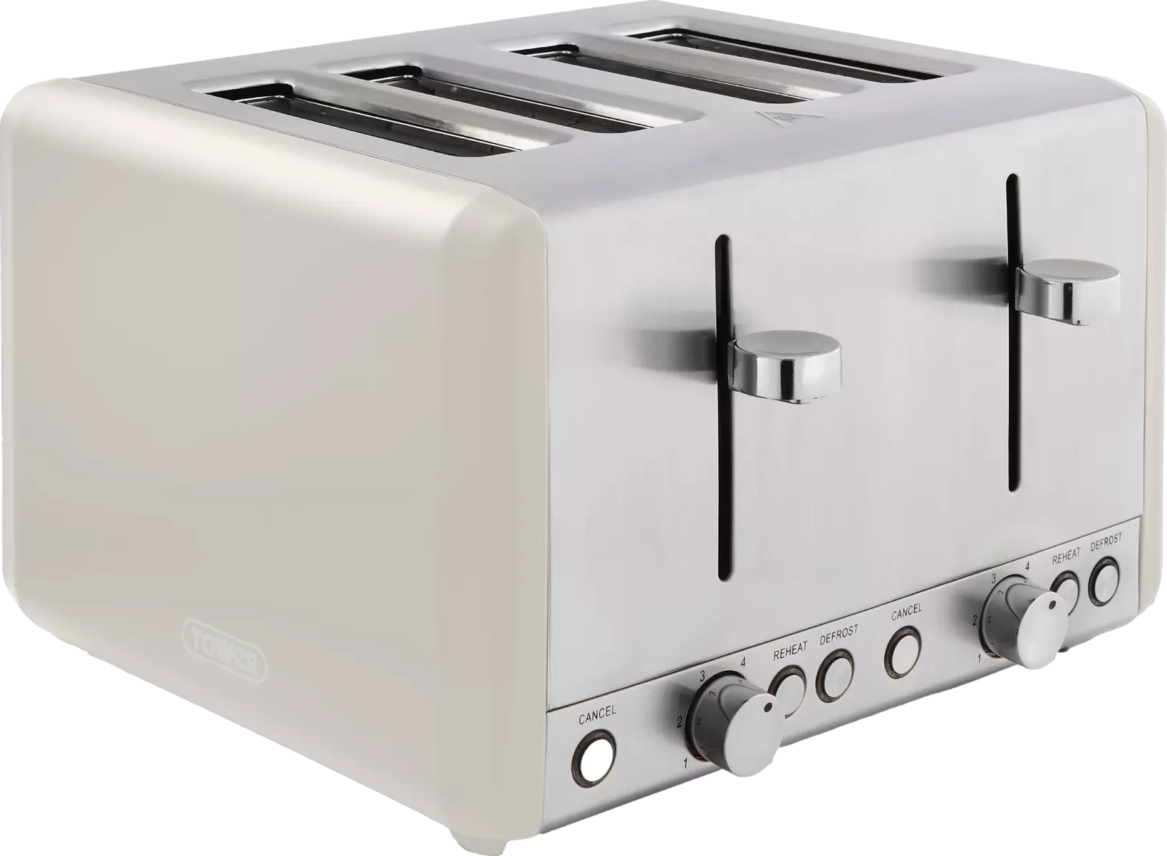Cavaletto 4 Slice Stainless Steel Toaster Latte