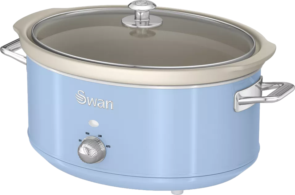 6.5L Slow Cooker Retro Blue