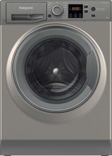 Anti-Stain 11kg 1400 Spin Washing Machine Graphite