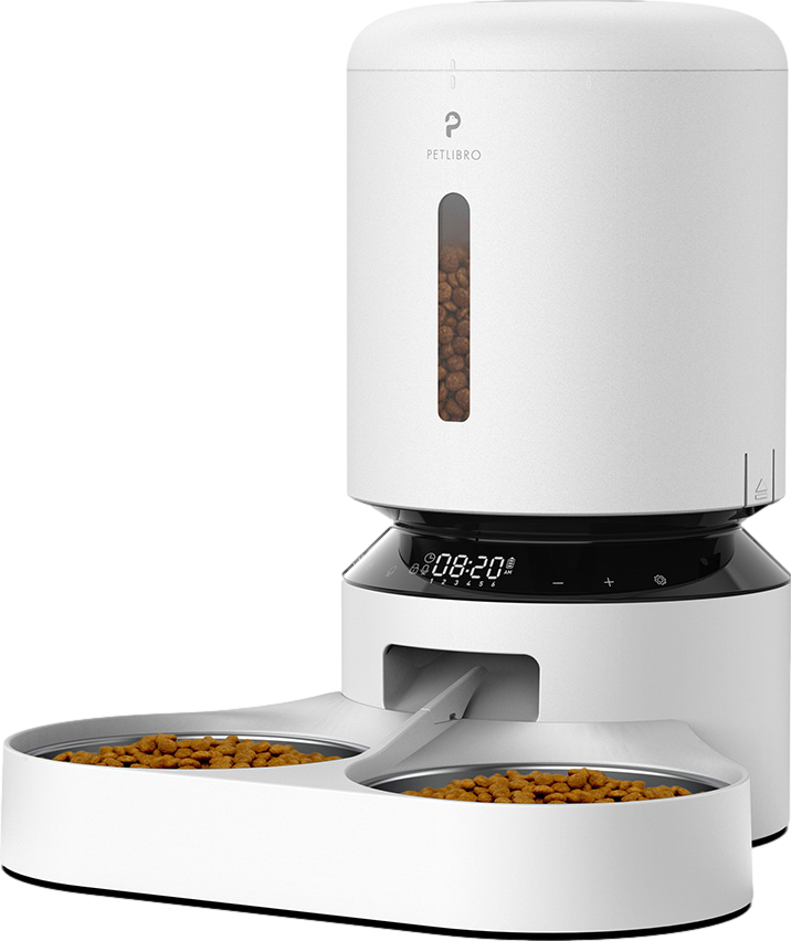Granary Smart Camera Feeder Dual Bowl White