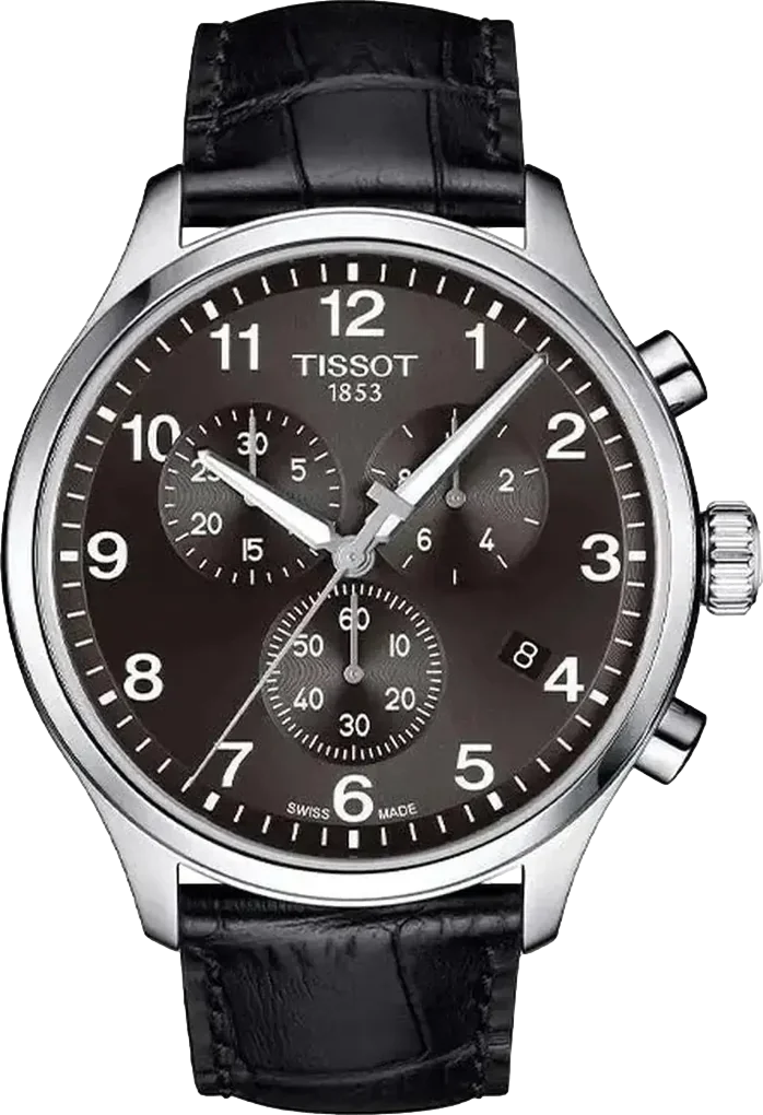 Chrono XL Classic Men's Watch 45.0mm Black Dial Leather