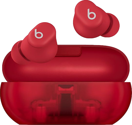 Solo Buds True Wireless Earbuds Transparent Red