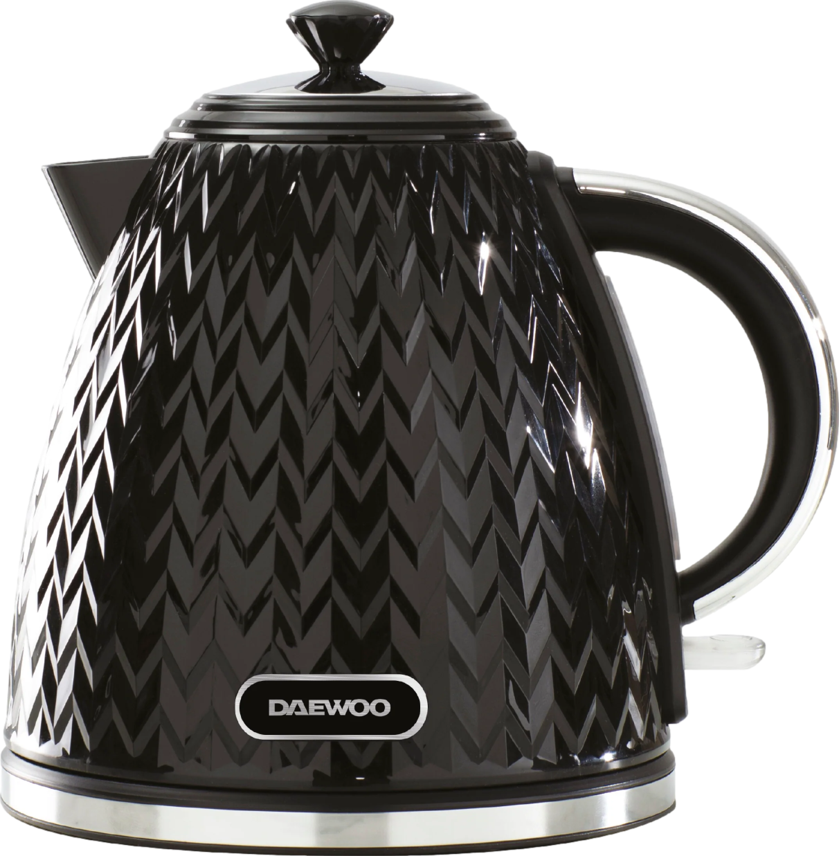 Black Argyle 1.7L Jug Kettle