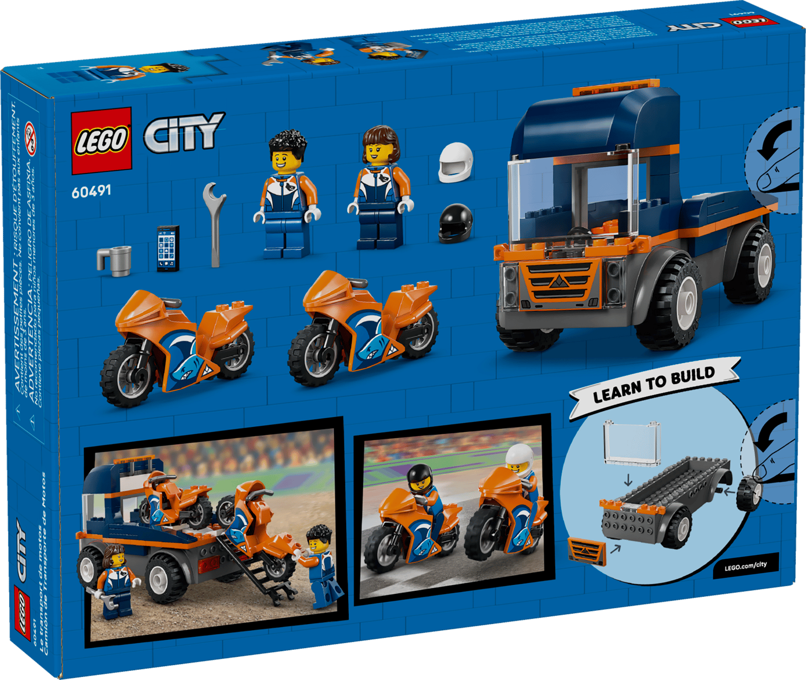 LEGO City Motorcycle Transporter Truck thumbnail