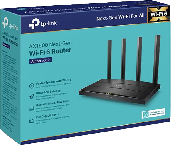 TP-Link Archer AX1500 Dual-Band Wi-Fi 6 Router thumbnail