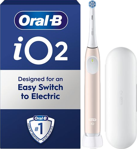 iO2 Electric Toothbrush + Travel Case Calm Pink