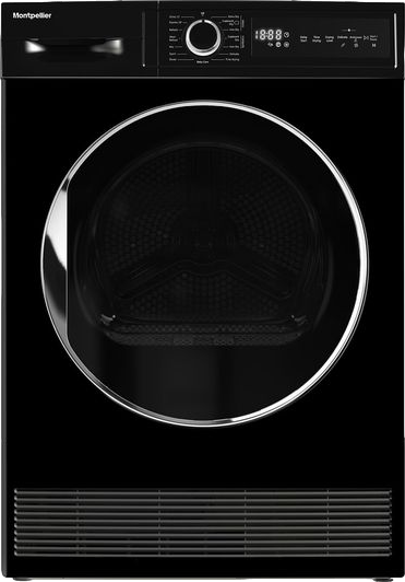8kg Condenser Tumble Dryer Black