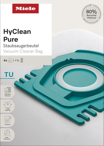 HyClean Pure TU Vacuum Cleaner Bags Pack of 4