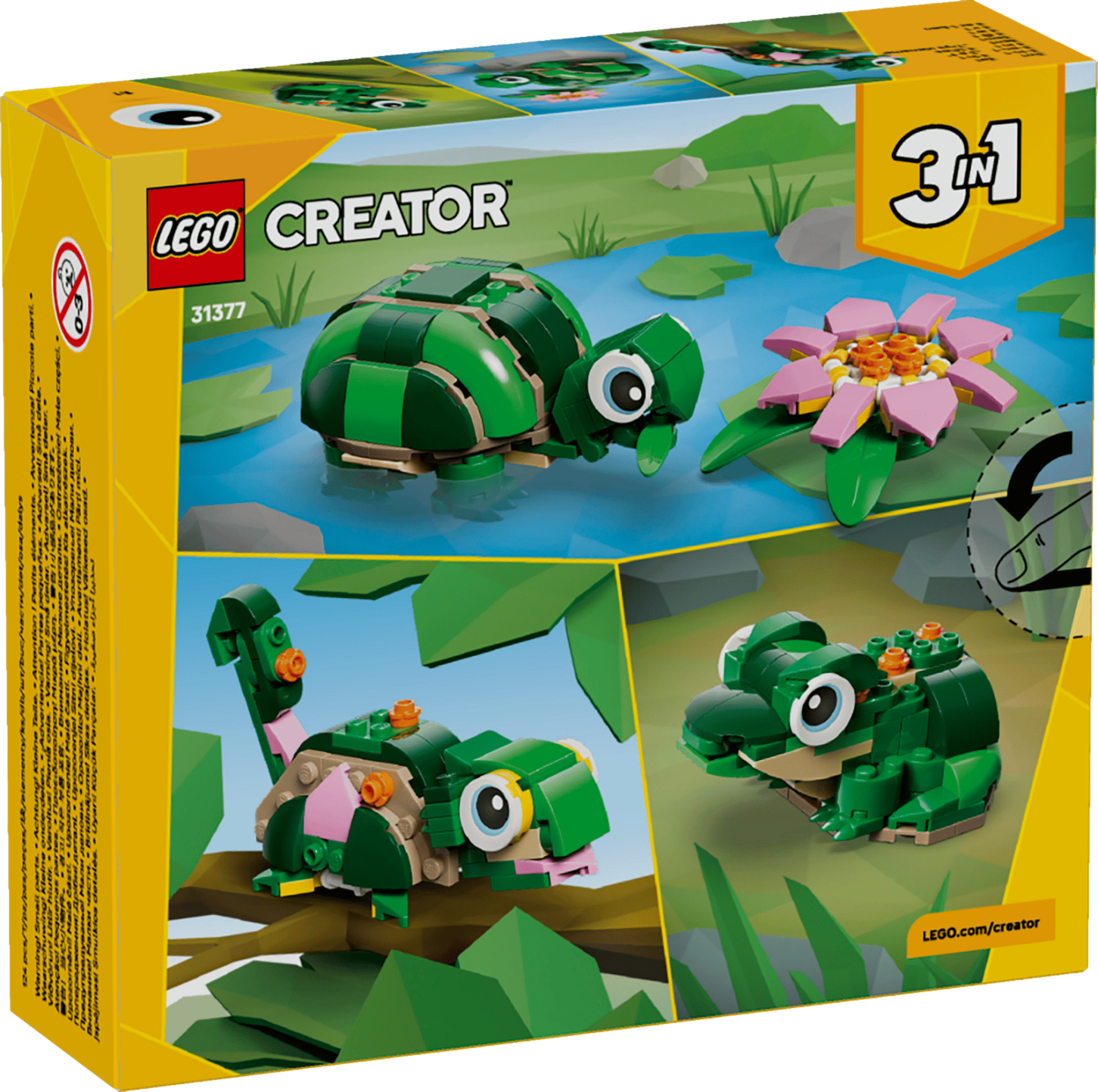 LEGO Creator 3-in-1 Turtle with a Water Lily Flower thumbnail
