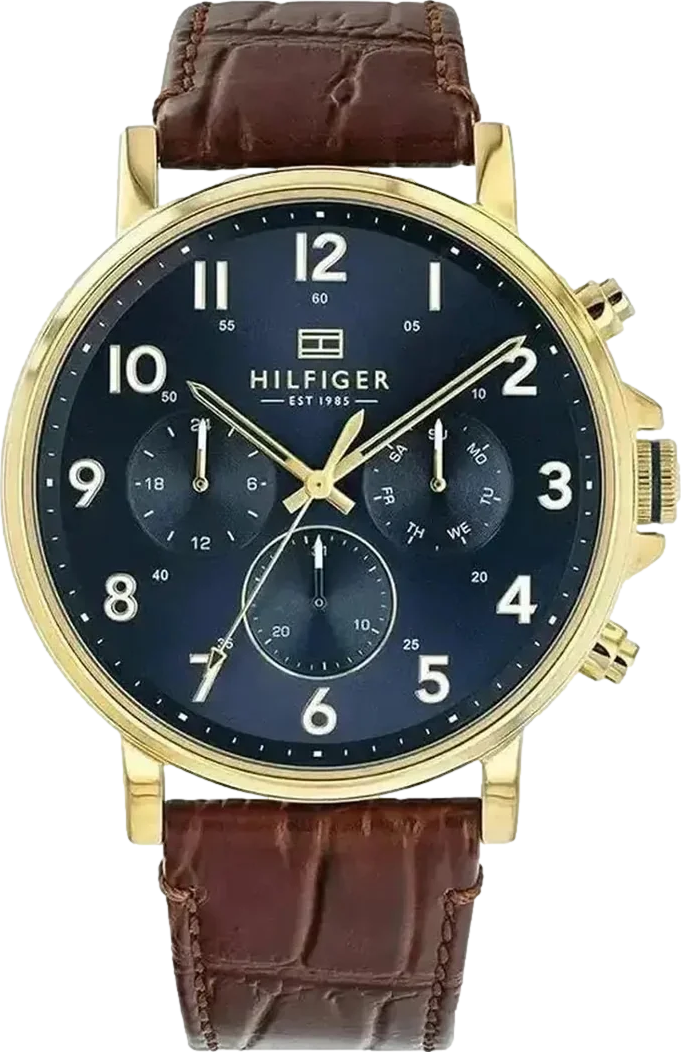 Daniel Men's Watch 45.9mm Navy Dial Leather