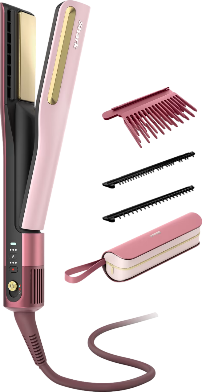SilkiPro Hair Straightener & Dryer with Storage Case Rose Petal