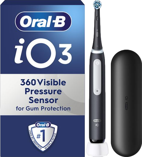 iO3 Electric Toothbrush & Travel Case Black