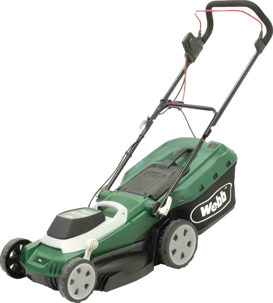 Classic 40cm Electric Rotary Lawnmower With Rear Roller Green