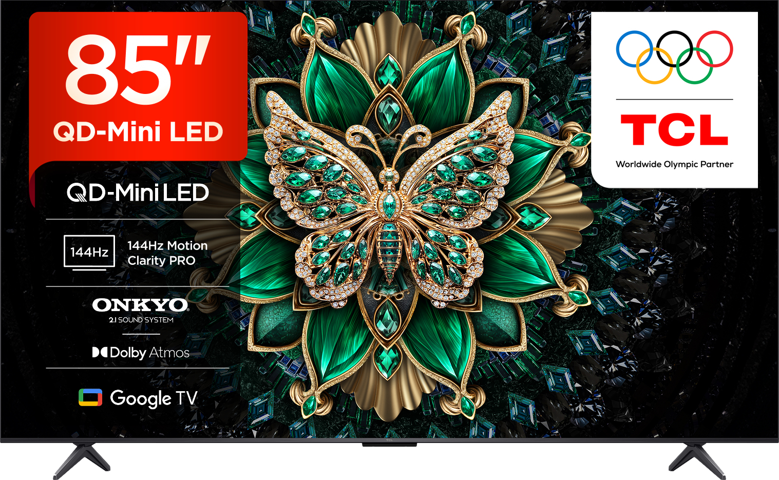 C6K 85" QD-Mini LED 4K HDR Smart Google TV
