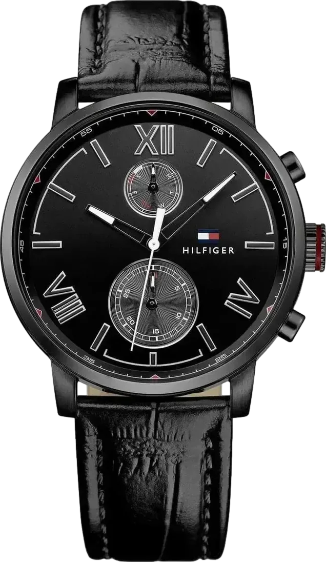 Alden Men's Watch 44mm Black Dial Leather