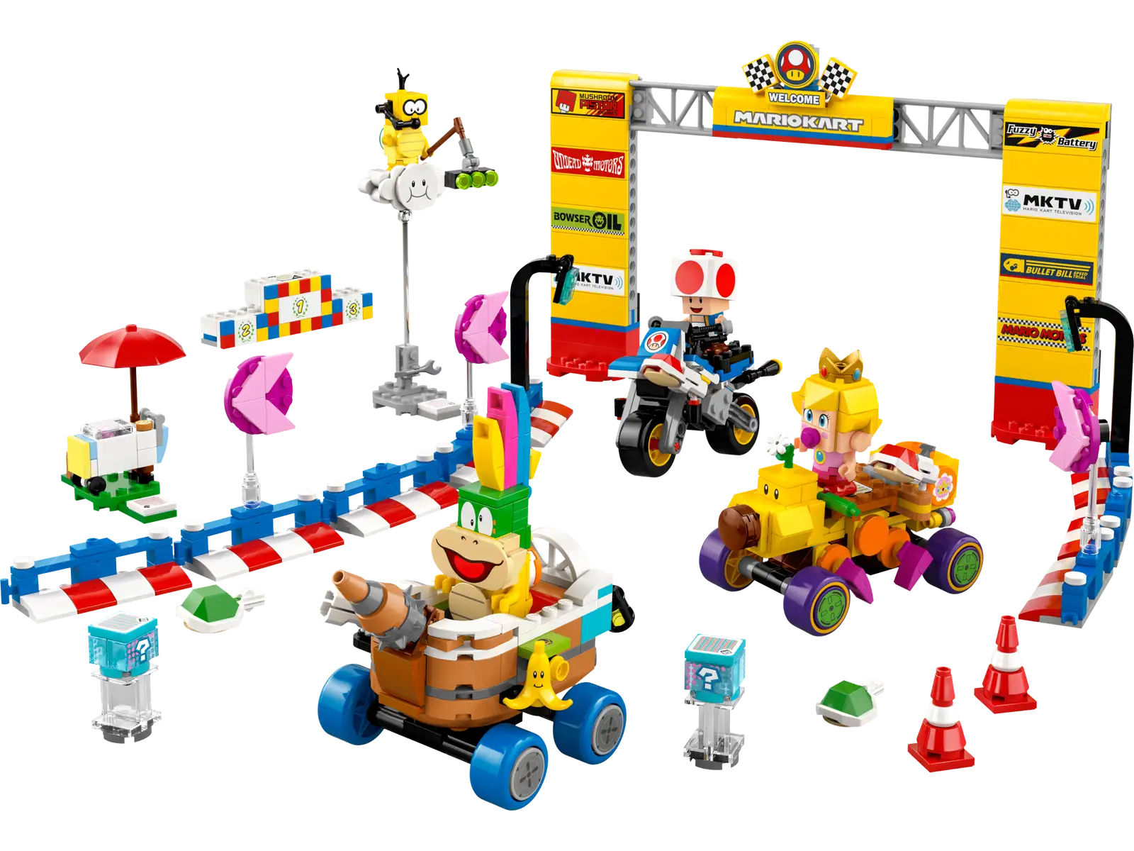 Super Mario Kart Baby Peach & Grand Prix Set