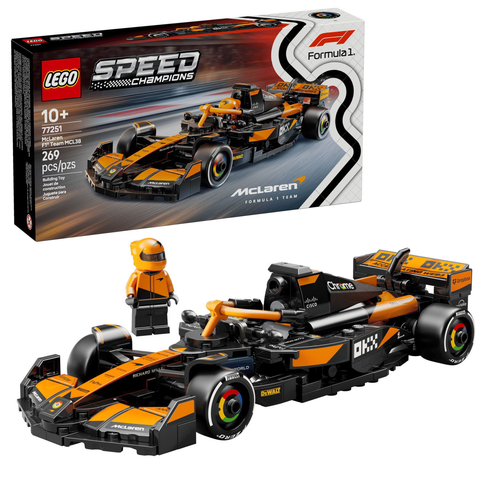 LEGO Speed Champions McLaren F1 Team MCL38 Race Car thumbnail
