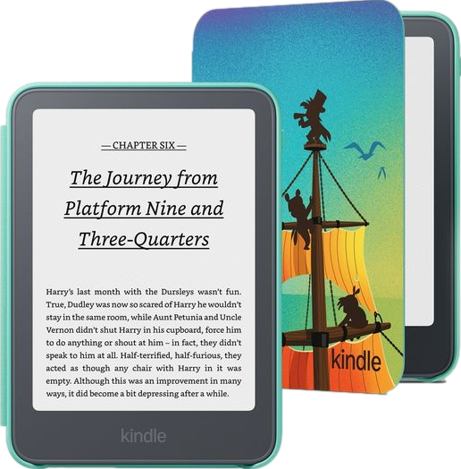 Kids Kindle (2026) 6 Inch eReader with Ads 16GB Pirate Adventure